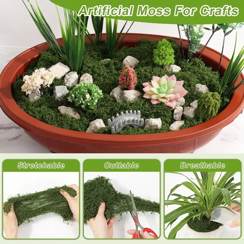 มอสหญ้าเทียมสีเขียว ชีวิตนิรัน - Sphagnum Moss Dry บทวิจารณ์และราคา