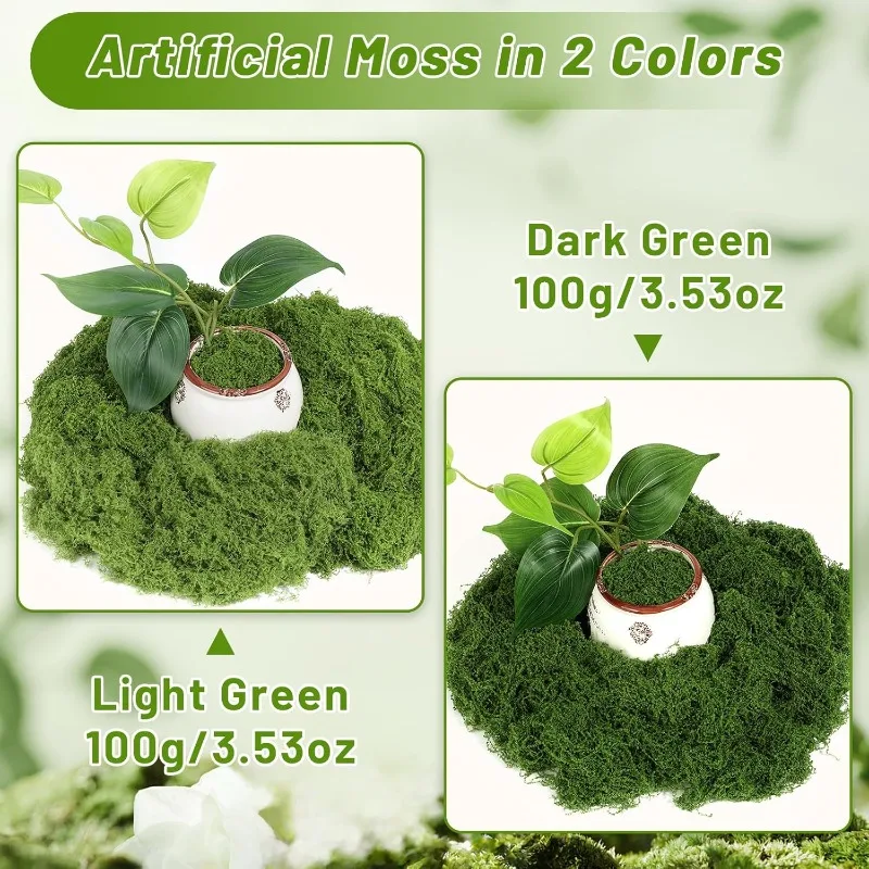 มอสหญ้าเทียมสีเขียว ชีวิตนิรัน - Sphagnum Moss Dry บทวิจารณ์และราคา