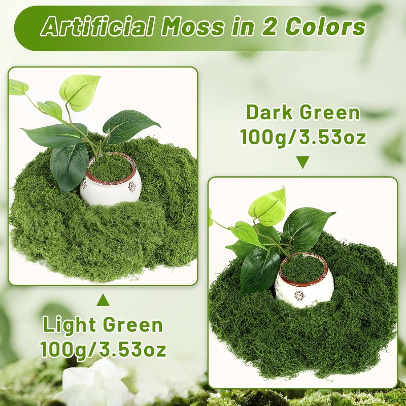พืชมอสสีเขียวเทียมสำหรับงานฝีม - Sphagnum Moss Dry บทวิจารณ์และราคา